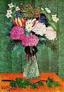 Henri Rousseau blommor i vas Sweden oil painting artist